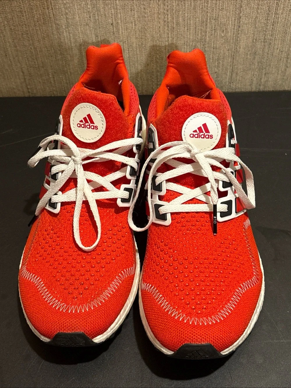 Adidas Men’s UltraBoost Lindsey Horan Red White Sz 11 Sneaker Shoes